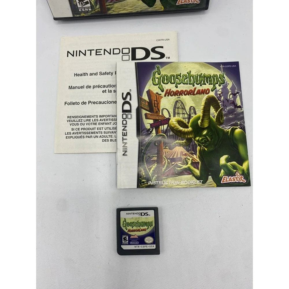 Nintendo DS Video Game Goosebumps Horrorland Tested Complete CIB Case & Manual